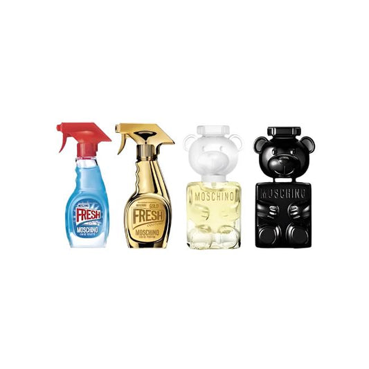 Moschino Miniature Collection Mens & Womens 4pc Mini Set